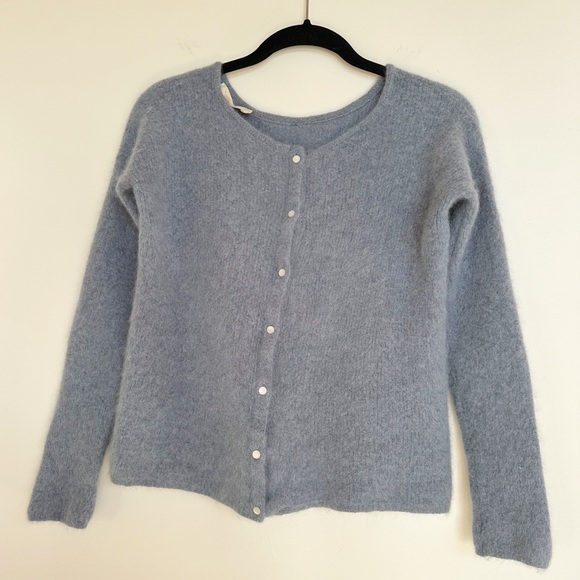 Sezane Gaspard Cardigan in Vintage Blue XS - Picture 2 of 10